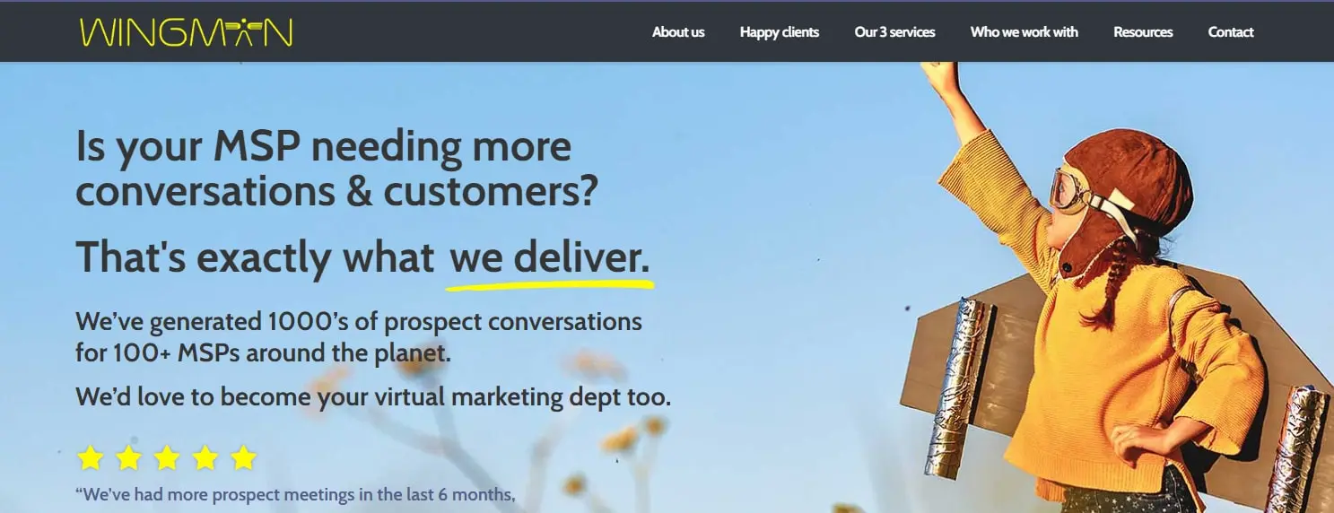 MSP Websites Exemplar Screenshot 2