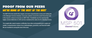 MSP Websites social proof example