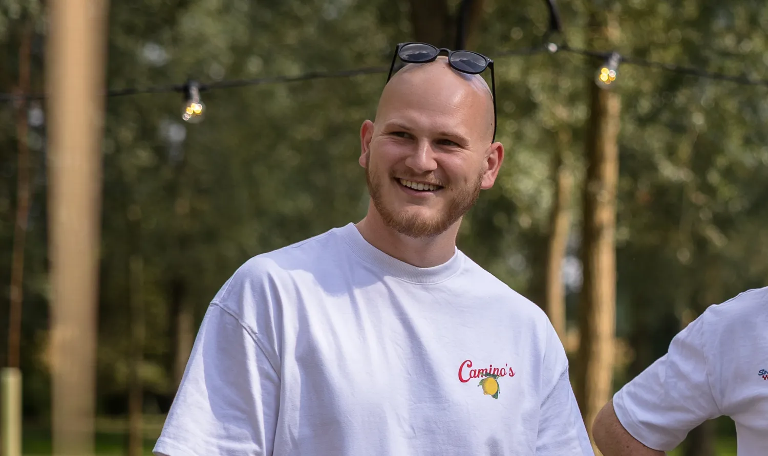 Josh at Wingman summer party